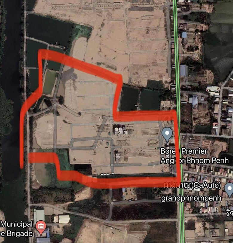 建圳達(dá)電纜-柬埔寨的Borey Angkor Phnom Penh項(xiàng)目地圖